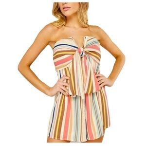 VICI Colorful Striped Romper- Small